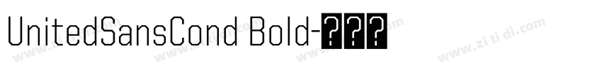 UnitedSansCond Bold字体转换